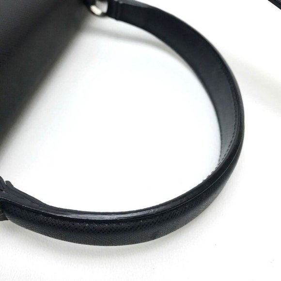 SALVATORE FERRAGAMO Gancini Shoulder Hand Bag 2way bag Black Leather - Picture 10 of 16